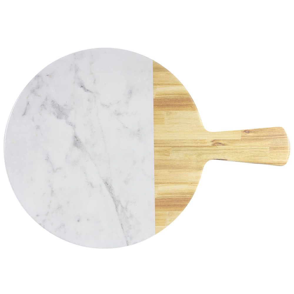 EGS M12RWM-AWC Sierra Faux Wood and Marble 12" Serving Board