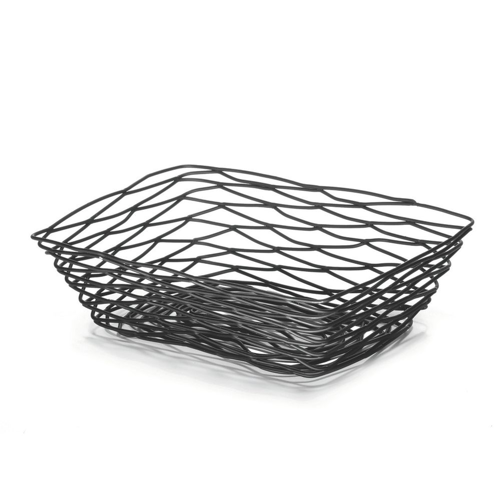 TableCraft BK17209 Artisan Collection Black 9 x 6 Wire Basket