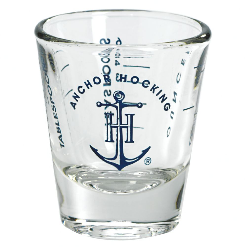 Anchor Hocking 82412 1 Ounce Shot Glass With Measurements 12 Cs Wasserstrom