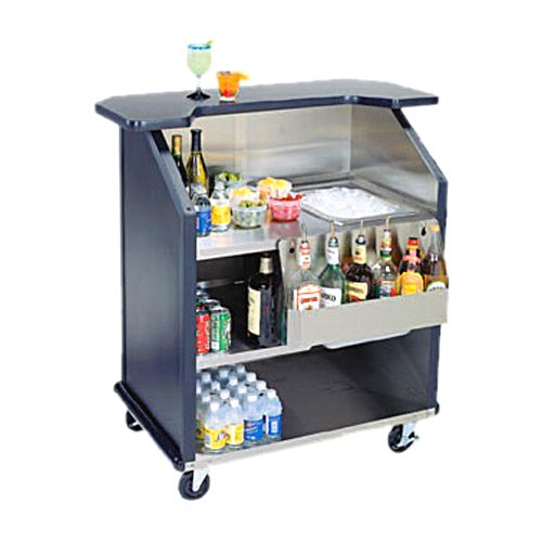 Lakeside 76884 Stainless Steel Portable Bar with Casters