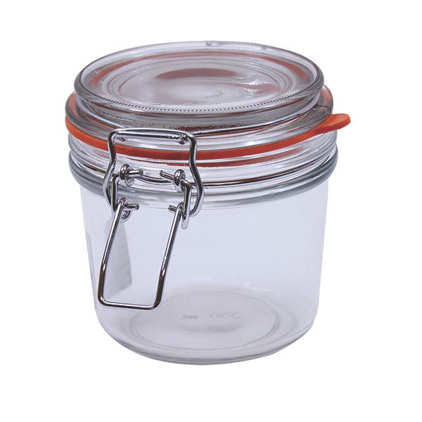TableCraft CJS12 4-Piece Resealable Condiment Jar Set