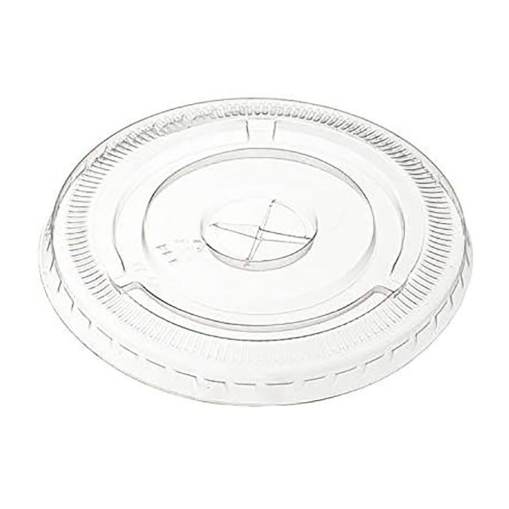 Darling Food Service Slotted Flat Plastic Lid for Cups - 1000 / CS