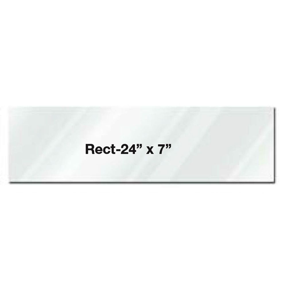 Eastern Tabletop 05247AC Acrylic 24" x 7" Riser Shelf