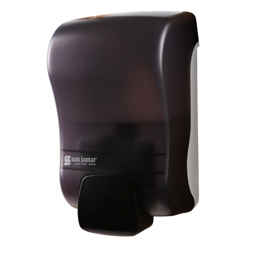 San Jamar S900TBK Rely Black Pearl Manual Soap / Sanitizer Dispenser