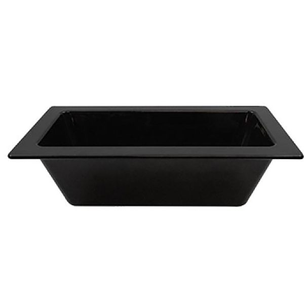 TableCraft CW4056BK Black 1/3 Size x 4" D Food Pan