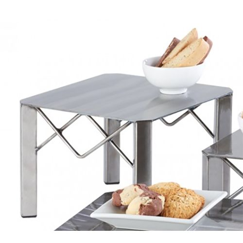 Cal-Mil 3417-7 Metal 10" x 10" x 7" Square Riser with Legs
