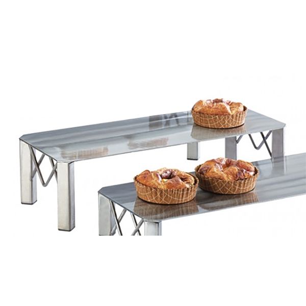 Cal-Mil 3418-5 Metal 20" x 8" x 5" Square Riser with Legs
