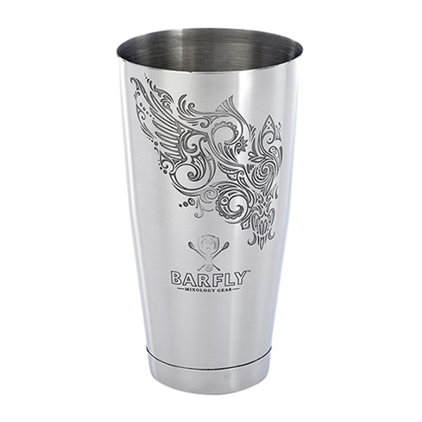 Mercer Culinary M37008MER Barfly® 28 Ounce Etched Shaker / Tin