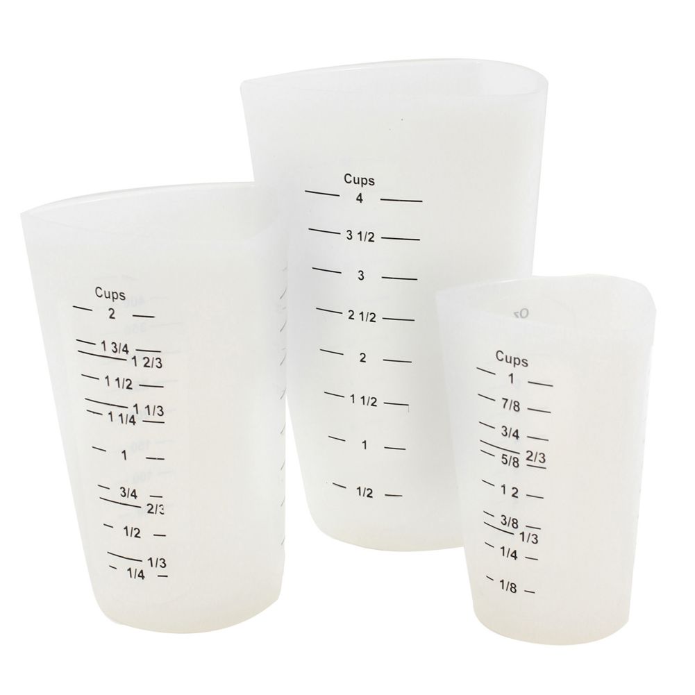 1/2 Cup 1/3 Cup Tablecraft Set of 3 Measuring Cups 1 Cup 