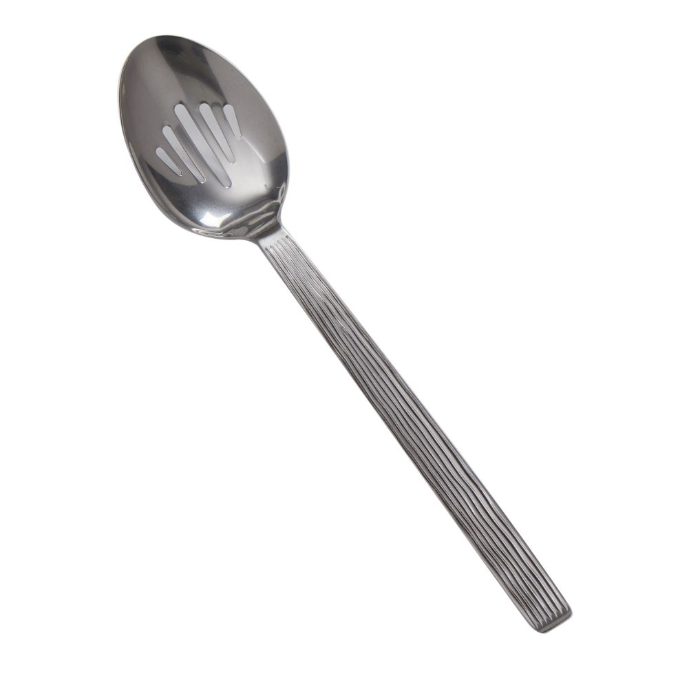 American Metalcraft WVASS Wavy Aged 13.25 In Slotted S/S Serving Spoon