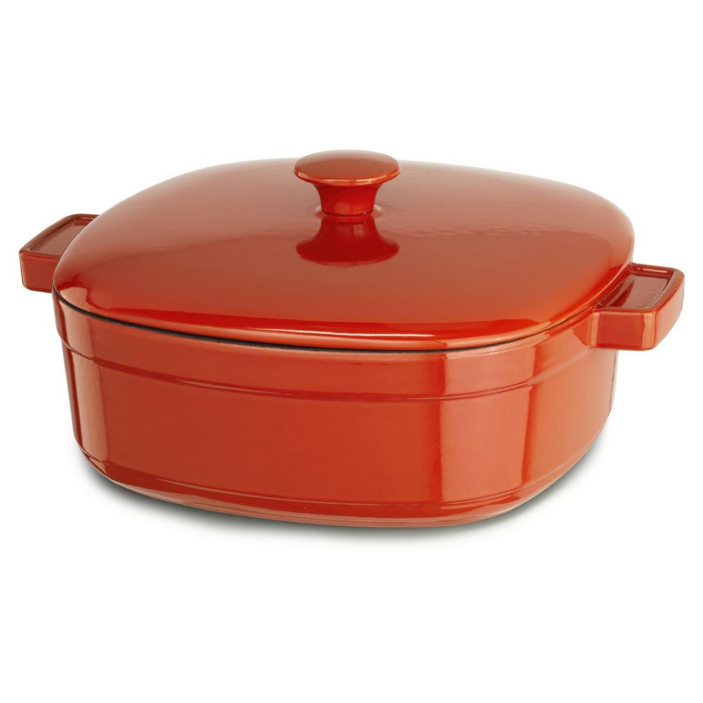 KitchenAid KCLI60CRAU Streamline Cast Iron 6 Quart Casserole Wasserstrom
