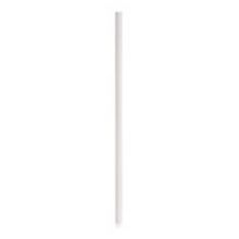These white 7.75&quot; paper straws are a great alternative to plastic straws and are better for the environment.