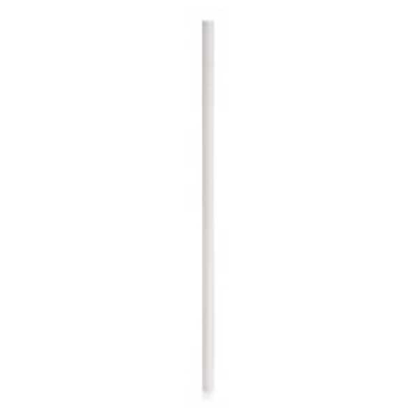 Darling Food Service White 7.75 Paper Straw