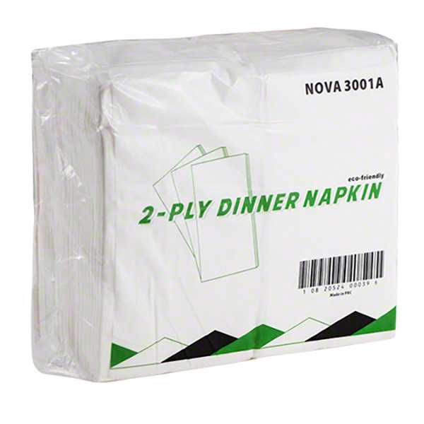 R.J.Schinner White 2-Ply Dinner Napkin