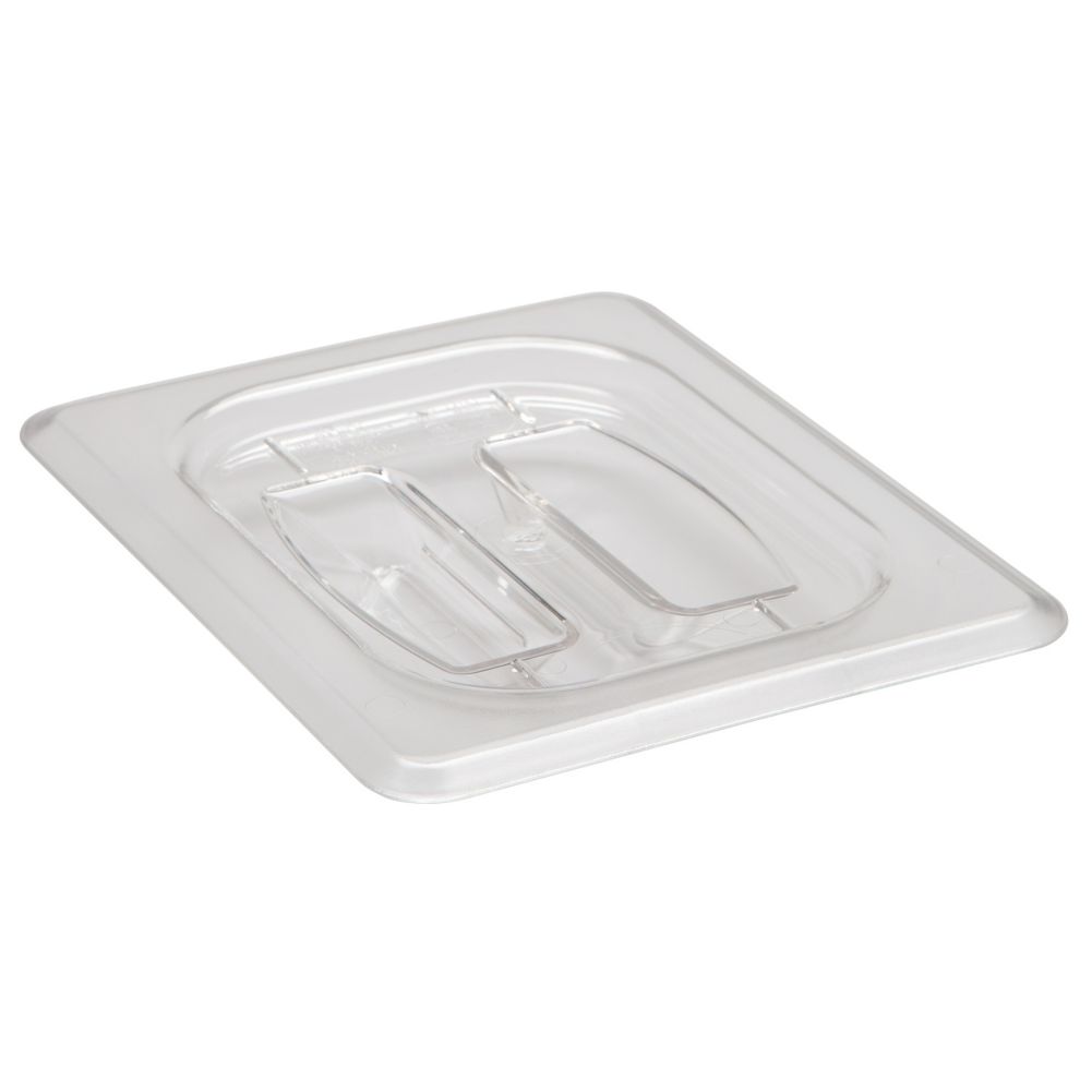 Cambro 80CWCH135 Camwear Clear 1/8 Size Food Pan Cover with Handle