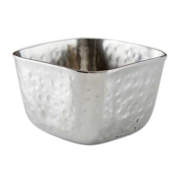 American Metalcraft HAMSC25 Hammered 2.5 Ounce Square Sauce Cup