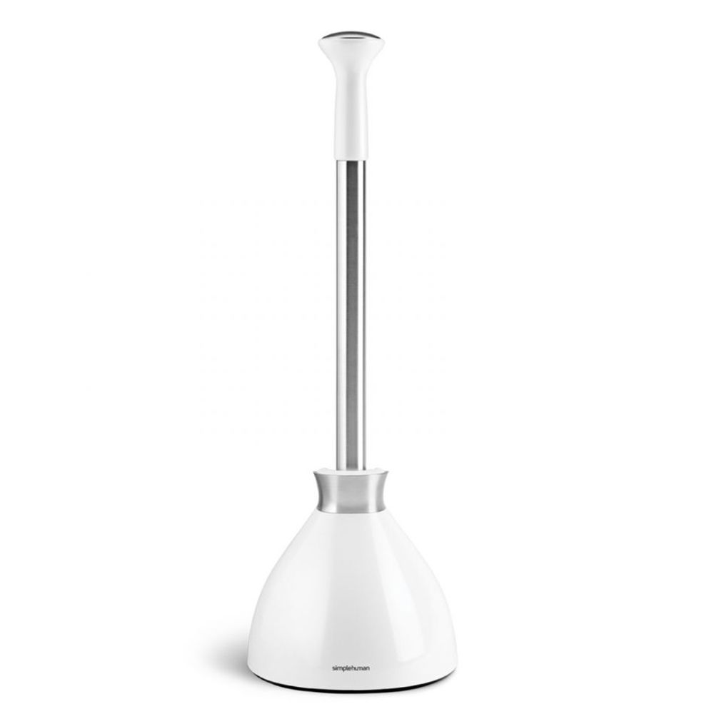 simplehuman BT1085 White Toilet Plunger Wasserstrom