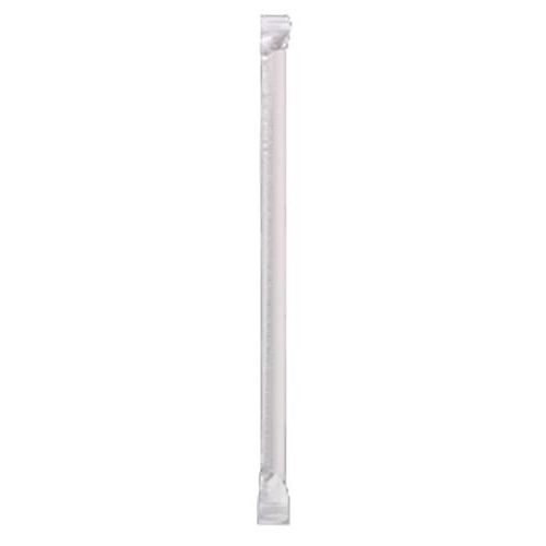 Darling Food Service White 10.25 In. Paper Straw - 300 / PK