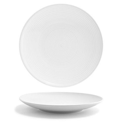 FOH DSP008WHP23 Spiral 8" White Plate