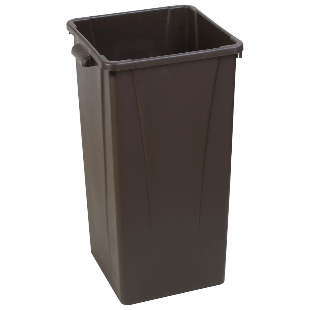 Carlisle 34352369 Brown 23 Gallon Square Waste Container