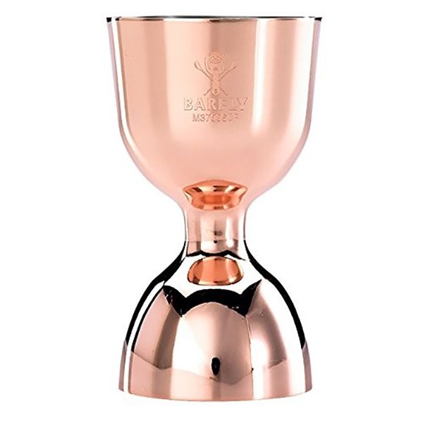 Mercer Culinary M37006CP Barfly Copper Plated Straight Rim Bell Jigger