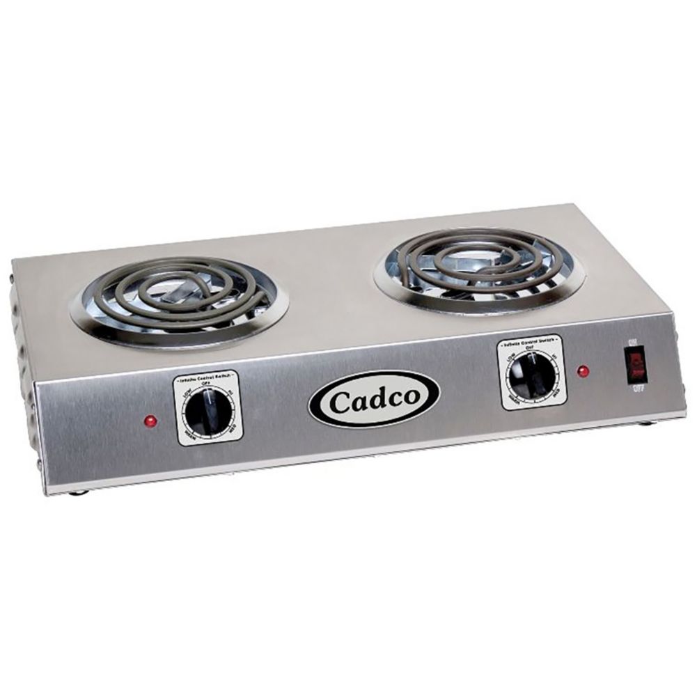 Cadco CDR-1T Electric 120V Double Hot Plate