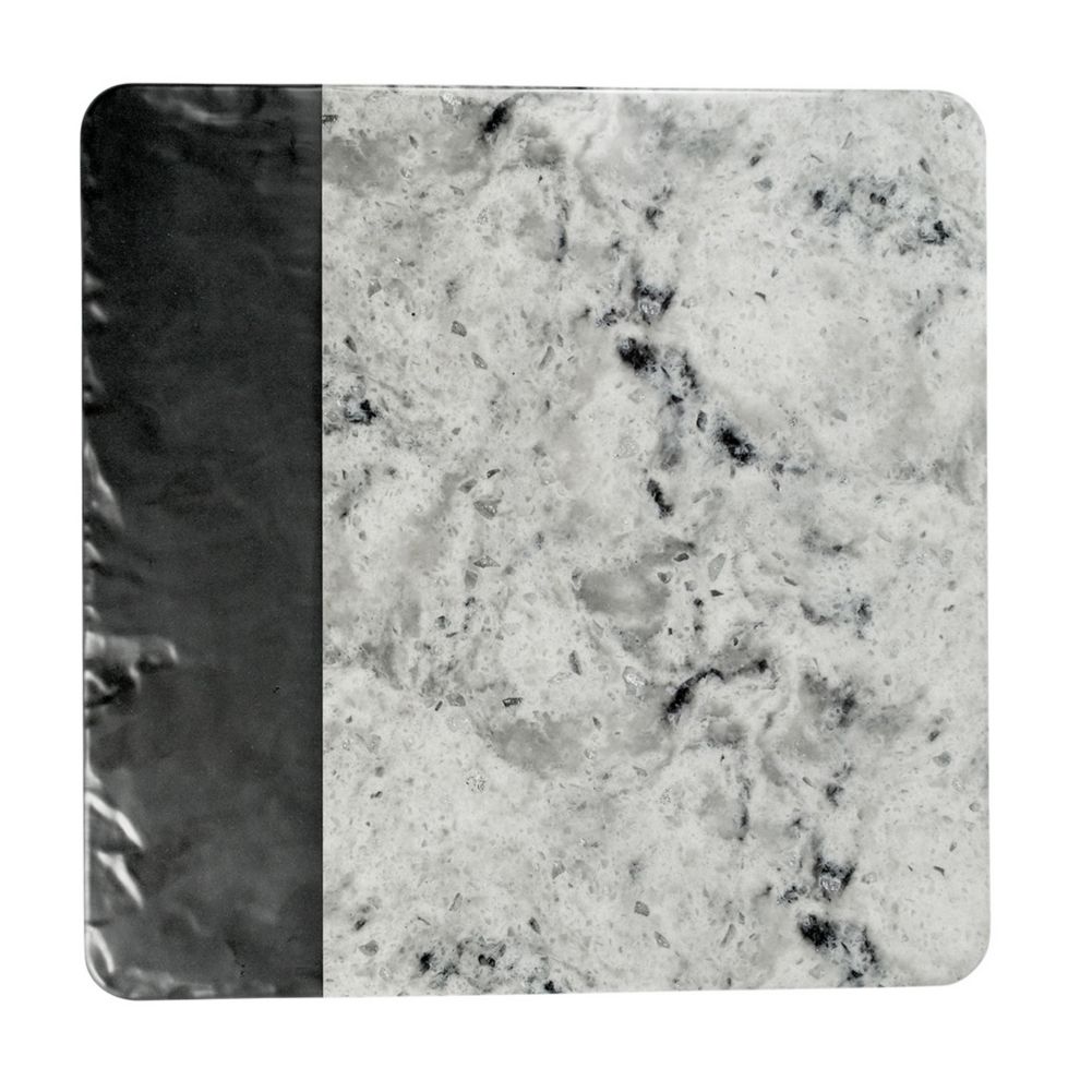 Elite Global Solutions M13SM-BH Black Faux Marble 13 In. Serving Board