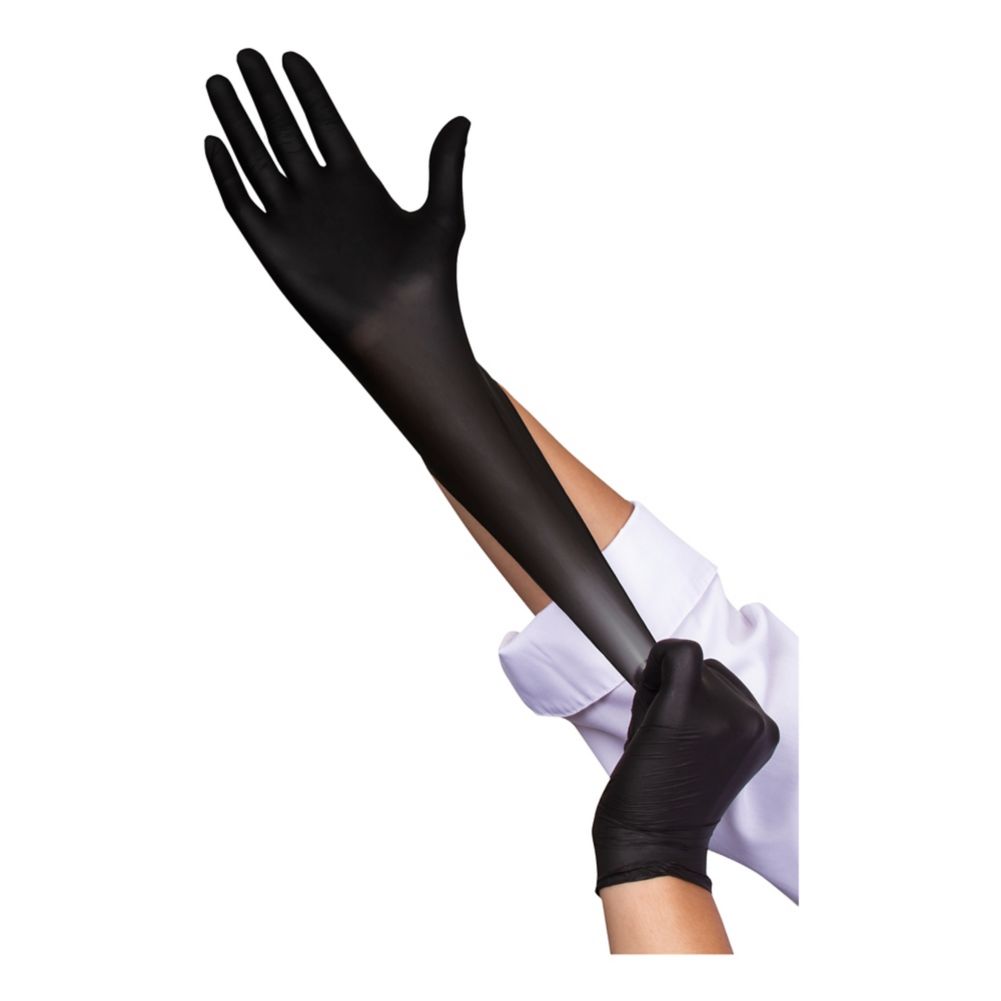 Food Handler 103TS16BLK Thinsense Large Nitrile Glove 1000 / CS Wasserstrom