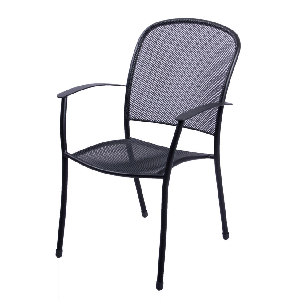 Plantation Prestige 2171100-0450 Caredo Charcoal Stacking Dining Chair