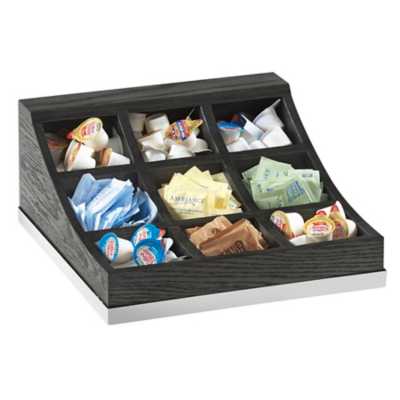 Cal-Mil 3801-87 Cinderwood 9-Section Condiment Display