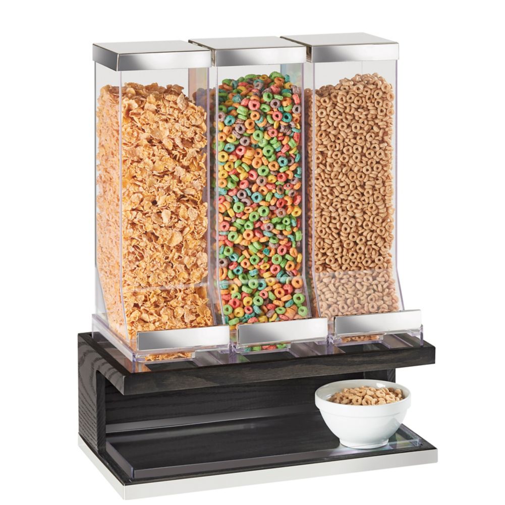 Cal-Mil 3823-87 Cinderwood 3-Bin Cereal Dispenser