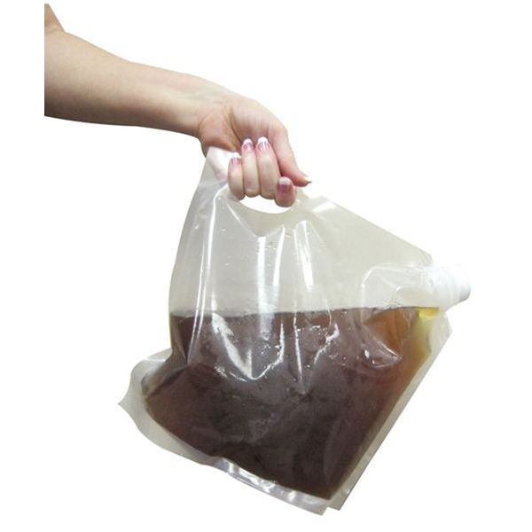 PakSher 9003 Cateraid Clear 1 Gallon Beverage Bag 50 / CS Wasserstrom