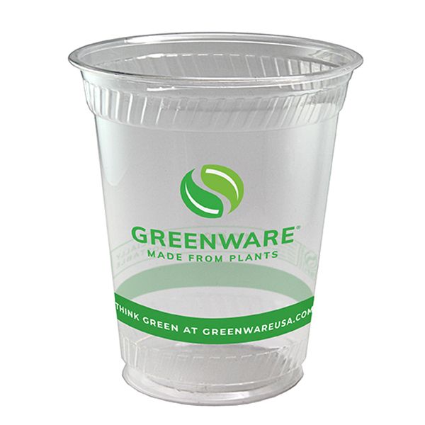 Fabri-Kal 9509102 Greenware 10 Ounce Clear Cold Cup - 1000 / CS