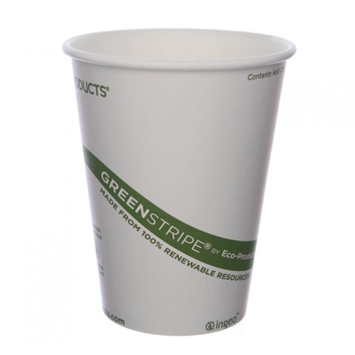 Eco Products EP-BHC12-GS GreenStripe 12 Oz. Hot Drink Cup - 1000 / CS