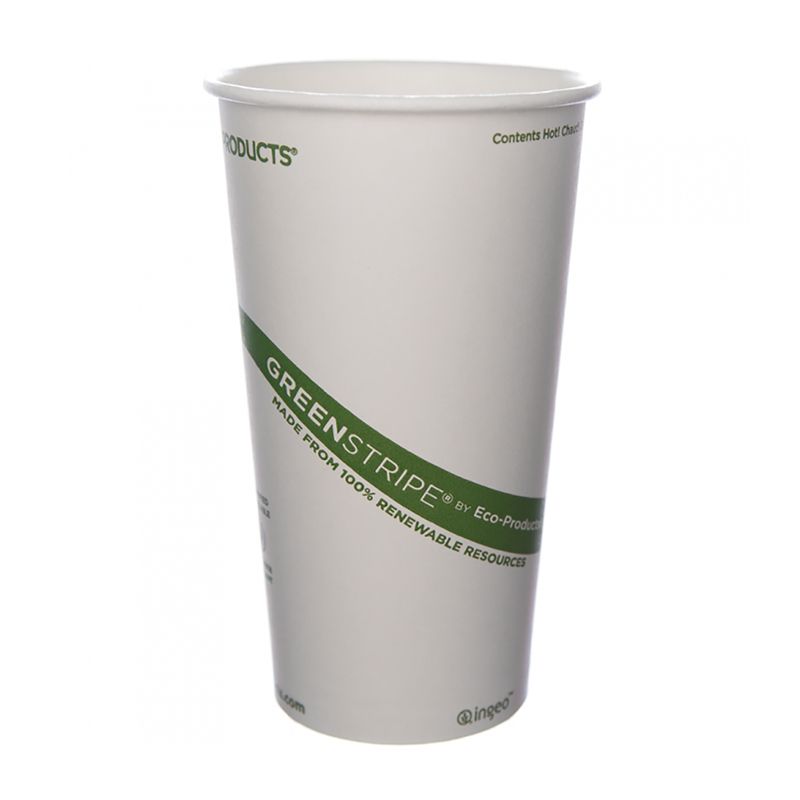 Eco Products EP-BHC20-GS GreenStripe 20 Oz. Hot Drink Cup - 1000 / CS