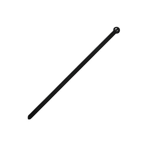 WNA SPSTSQBEBK6A Black 6" Ball-End Stir Stick - 1000 / CS