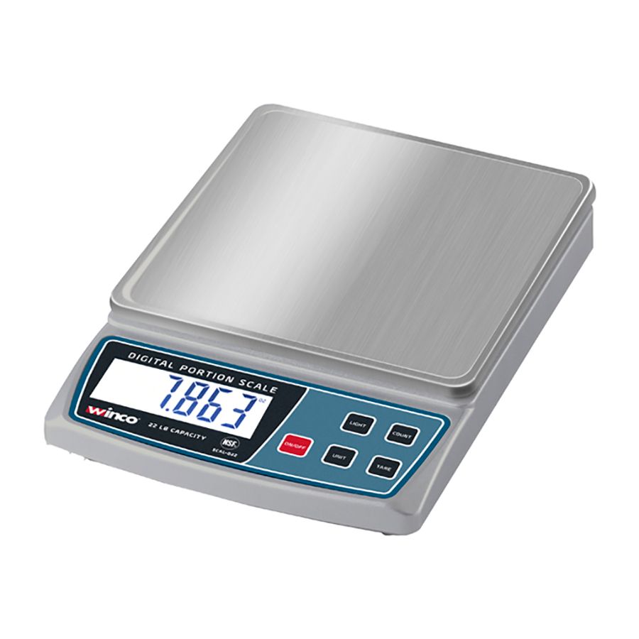 Winco SCAL-D22 Digital 22 Pound Portion Control Scale | Wasserstrom