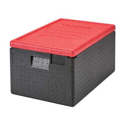 Cambro EPP180CLSW365 48.6 Quart Gobox Catering Box with Red Lid<