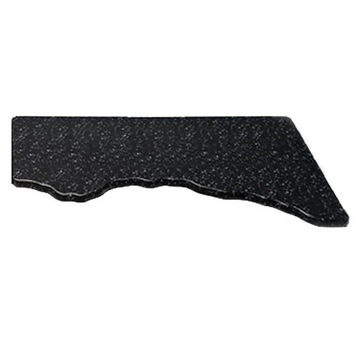 Elite Global Solutions QS2413R-GB Fo Granite Black 23.8" x 13" Tray Riser