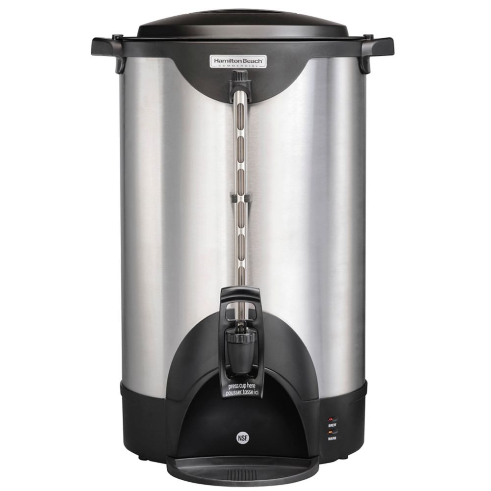 HCU100S Double Wall Hamilton Beach Commercial 100 Cup Stainless Steel Coffee Urn 120V 