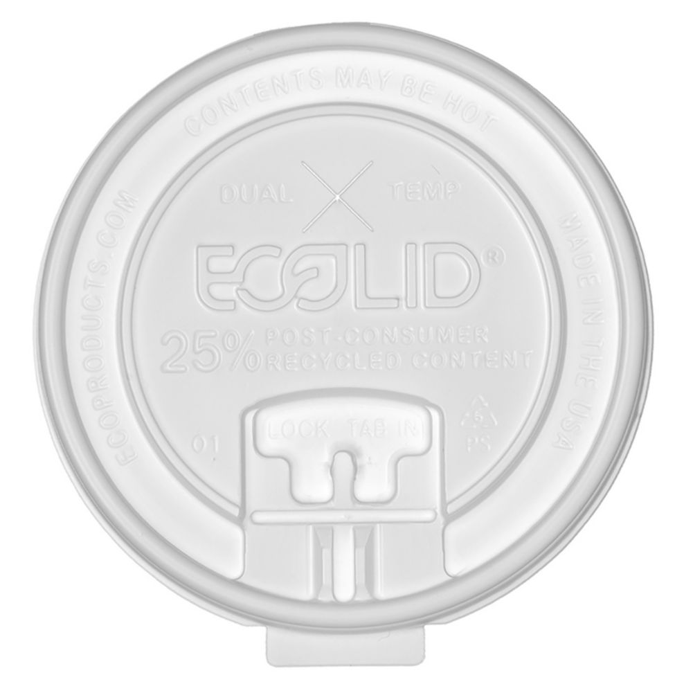 Eco Products EP-HCLDT-R 10-20 Oz. Dual-Temp Tab Lid - 600 / CS