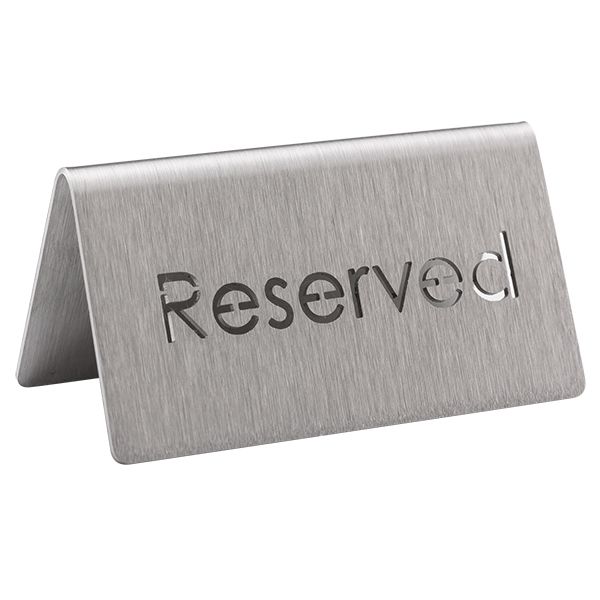 Service Ideas 1C-BF-RESERVED-MOD "Reserved" Laser Cut Beverage ID Tent