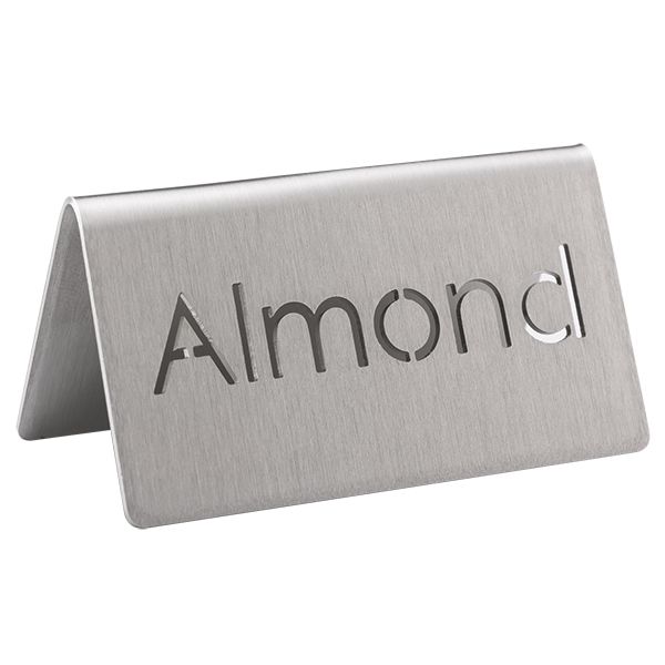 Service Ideas 1C-BF-ALMOND-MOD "Almond" Laser Cut Beverage ID Tent