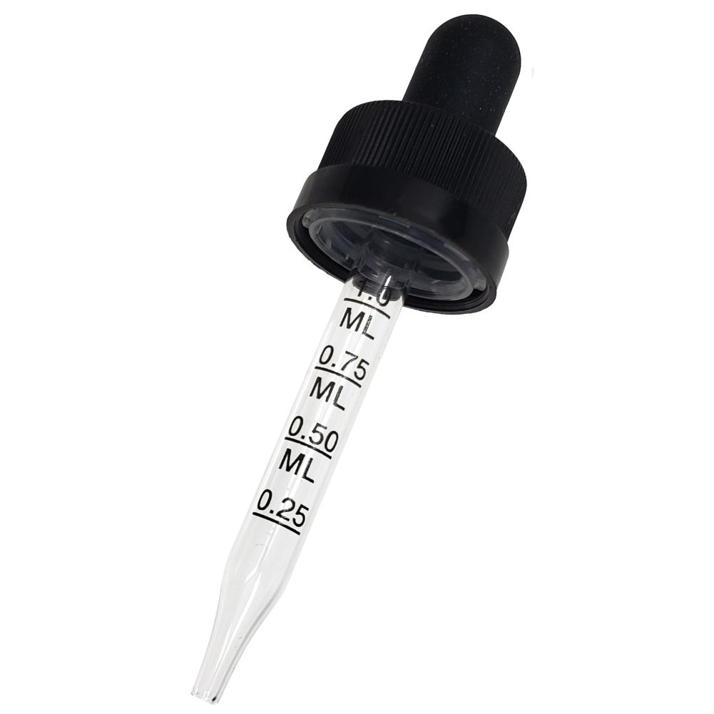 P&P International VP01899102BK 0.5 ml Graduated Dropper 1500 / CS Omega
