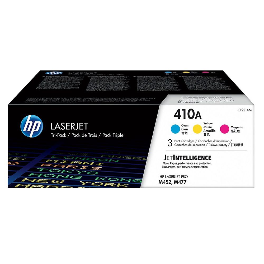 Staples Advantage 2596065 C/M/Y Standard HP 410A Toner - 3 / PK