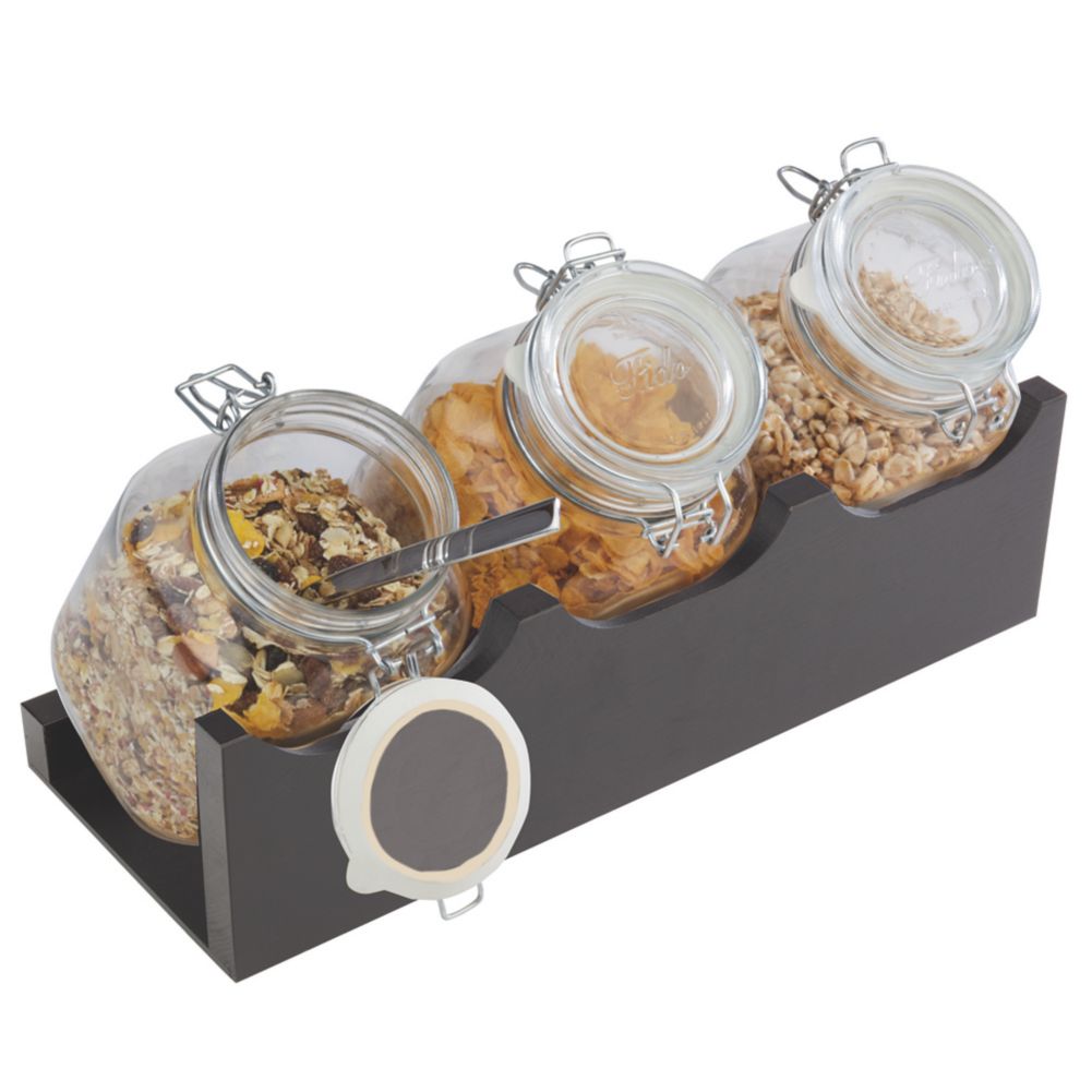 World Tableware APS 14965 4Pc. Good Morning Buffet Jar Stand Set