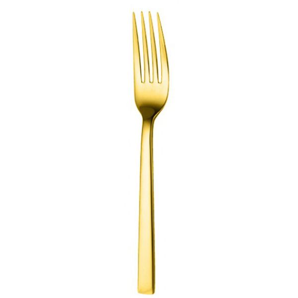 Oneida B408FDNF Chef's Table Gold Dinner Fork - Dozen