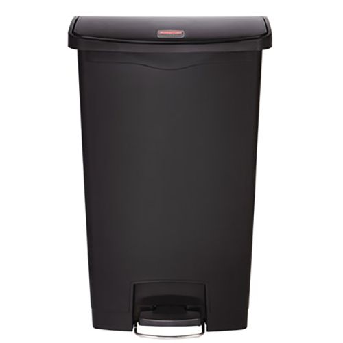 Rubbermaid 1883613 Streamline Black Step On 18 Gallon Waste Container