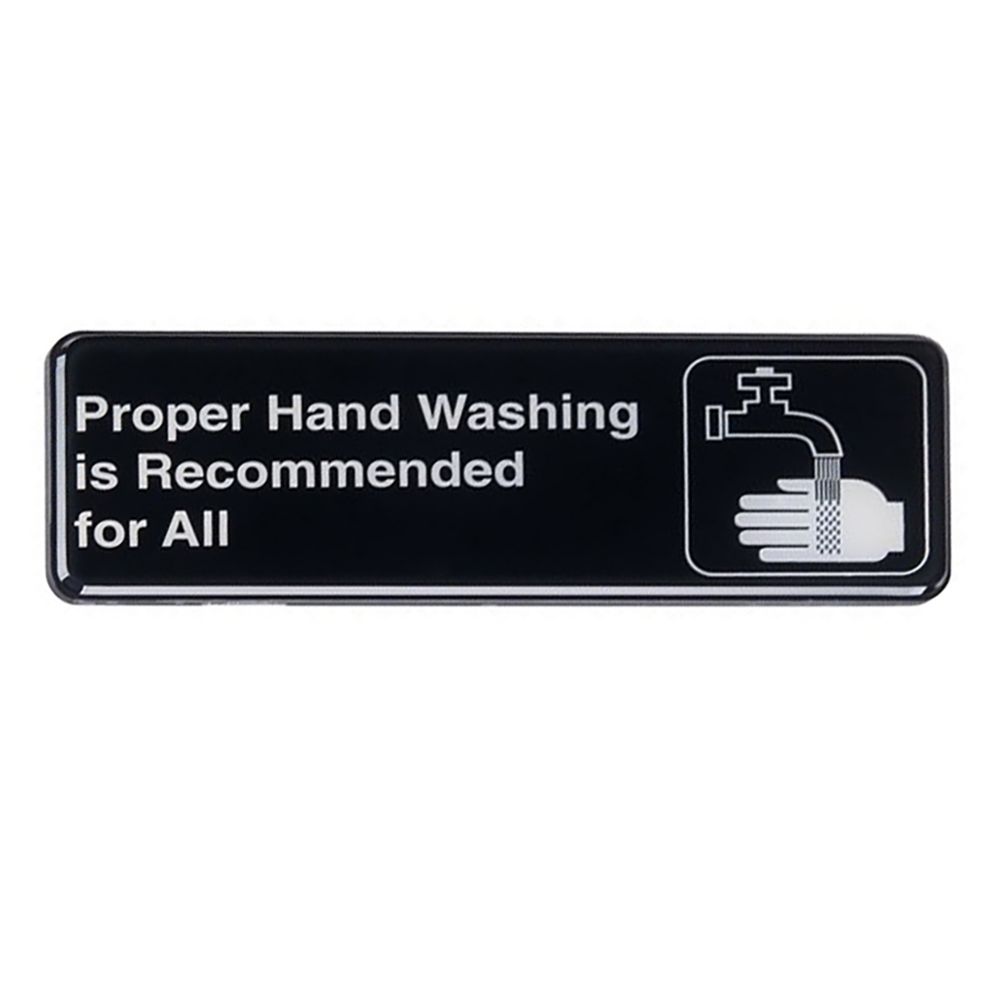 TableCraft 394550 Proper Handwashing Is Recommended Sign