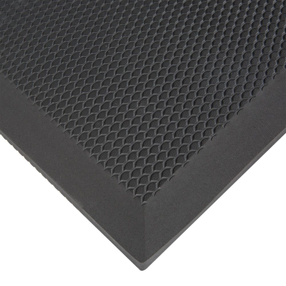 Cactus Mat 2200-33 Solid Black Cloud 3' x 3' Floor Mat